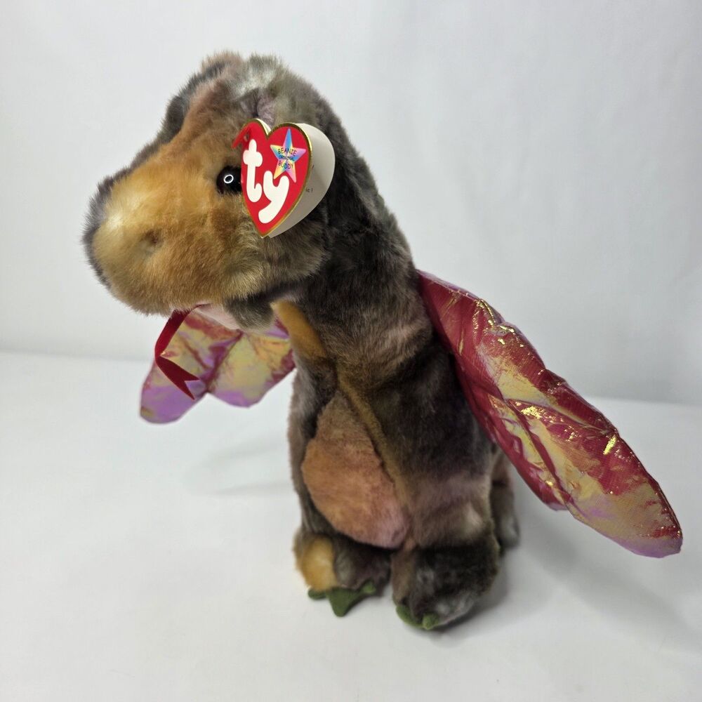 Ty Scorch the Dragon Beanie Baby Buddy Large Stuffed Animal Plush